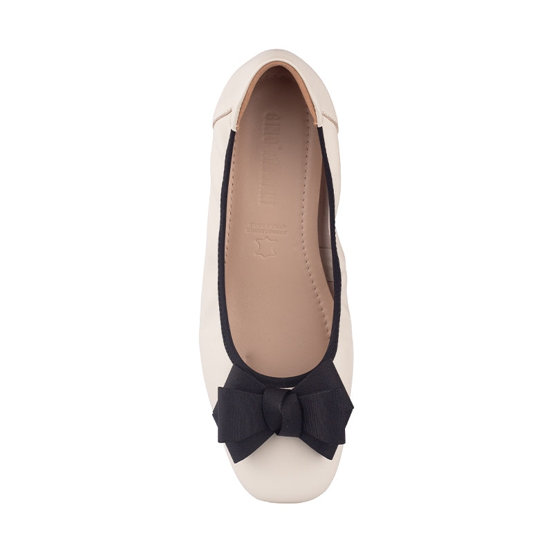 Sepatu Pantofel Formal Wanita Gino Mariani Elara 1 Off White