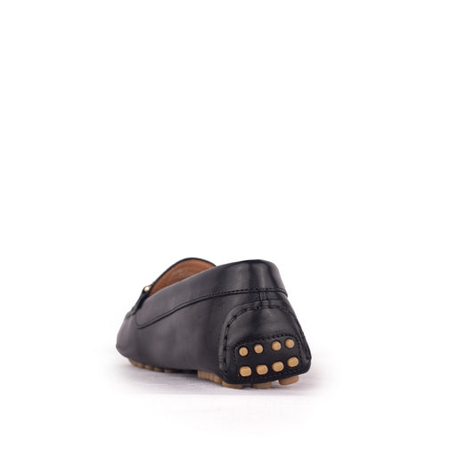 Sepatu Casual Wanita Loafer Moccasin Gino Mariani Elora 1 Black