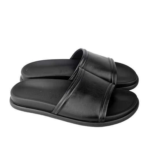 Sandal Kulit Pria Gino Mariani Fito Black