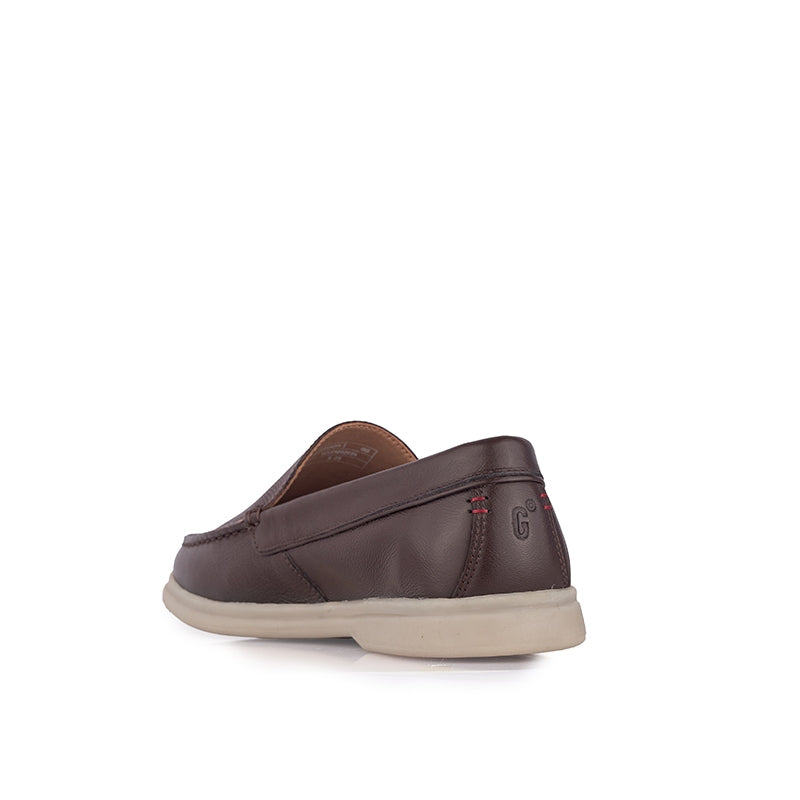 Sepatu Pria Casual Loafer Moccasin Gino Mariani Edison 1 Brown