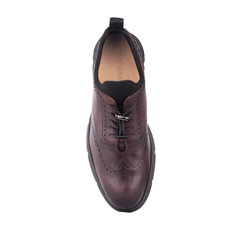 Sepatu Casual Formal Pria Gino Mariani Zenom 1 Coklat