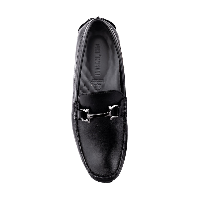 Sepatu Casual Pria Loafer Moccasin Gino Mariani Bartoli 8 Hitam