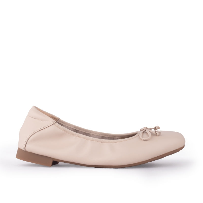 Sepatu Ballet Flats Wanita Gino Mariani Britney Light Brown