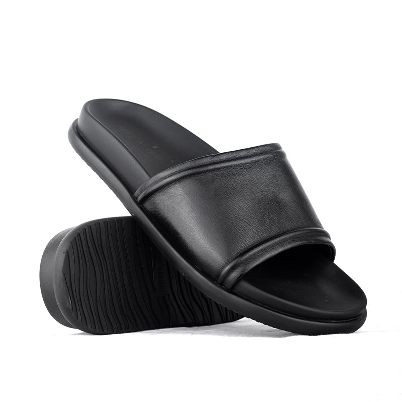 Sandal Kulit Pria Gino Mariani Fito Black