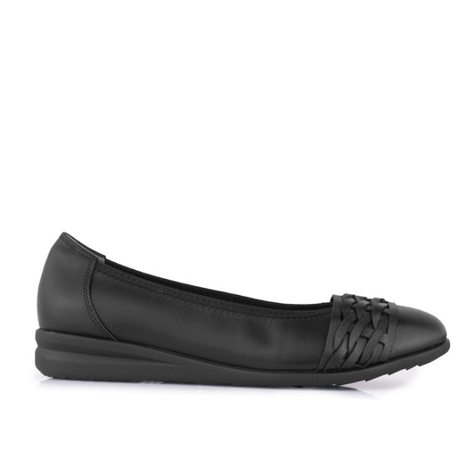 Sepatu Ballet Flats Wanita Gino Mariani Della Hitam