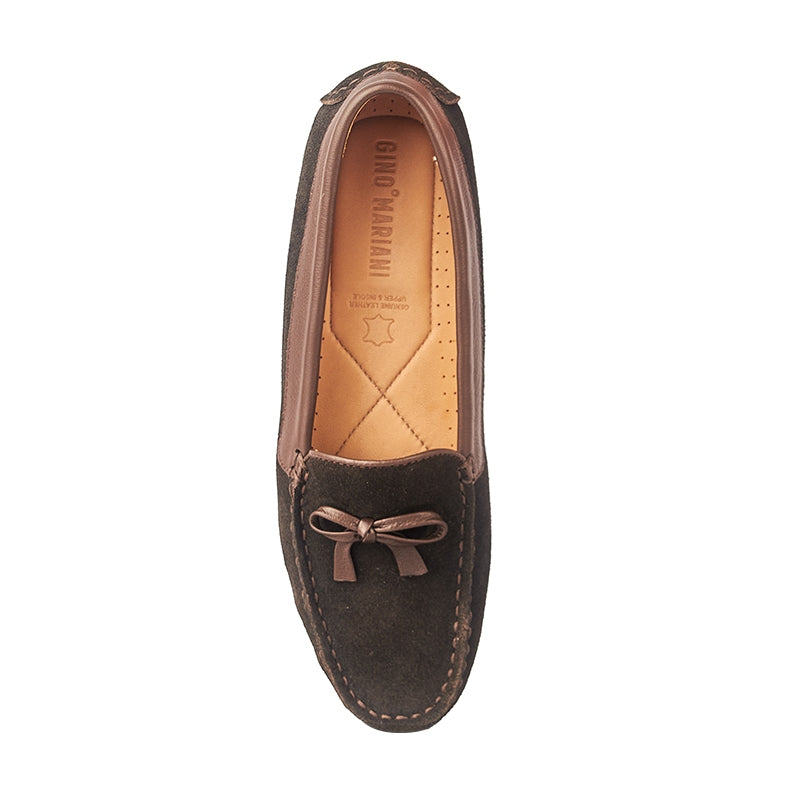 Sepatu Wanita Casual Loafer Gino Mariani Elica Brown
