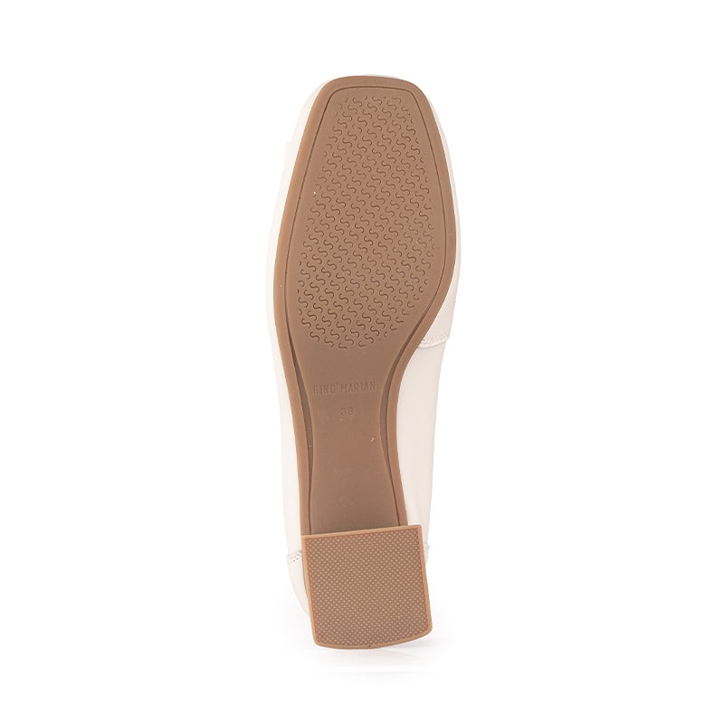 Sepatu Pantofel Formal Wanita Gino Mariani Deana Off White