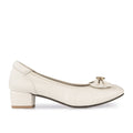 Sepatu Pantofel Formal Wanita Gino Mariani Farren Off White