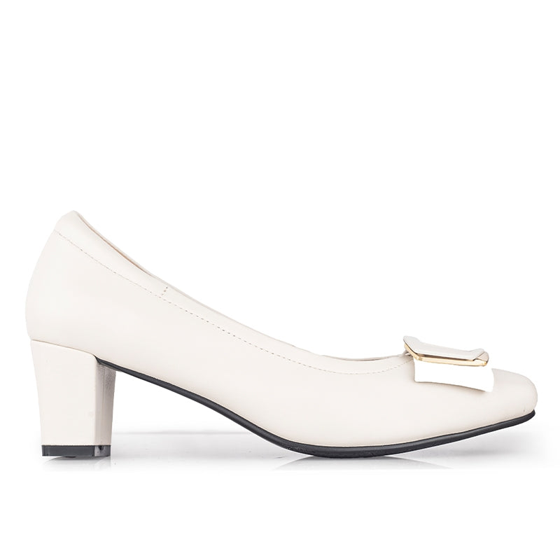Sepatu Pantofel Formal Wanita Gino Mariani Jalie White