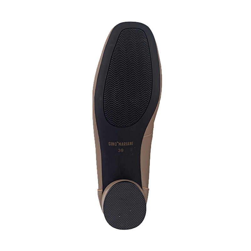 Sepatu Pantofel Formal Wanita Gino Mariani Elara 1 Khaki