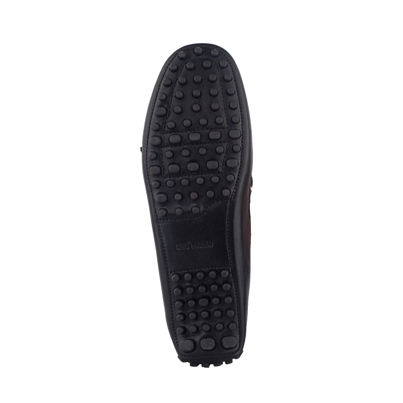 Sepatu Wanita Casual Loafer Moccasin Gino Mariani Ellen 1 Black