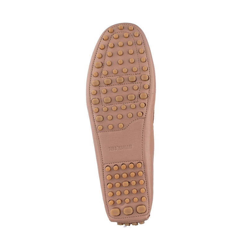 Sepatu Wanita Casual Loafer Moccasin Gino Mariani Ellen 1 Nude
