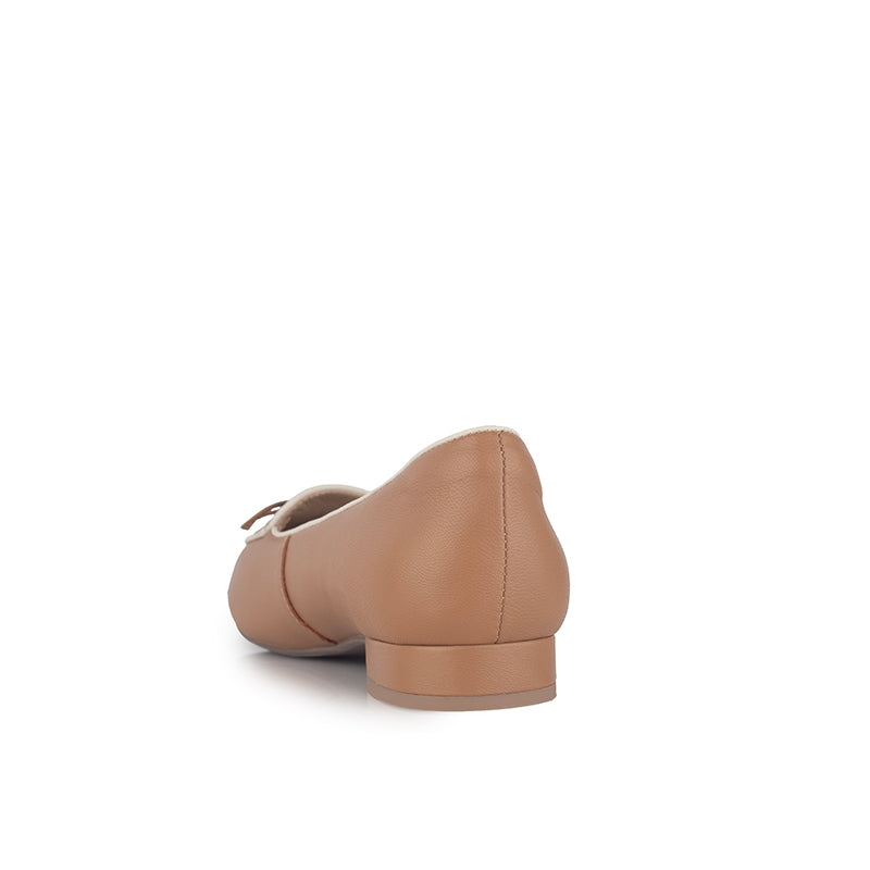 Sepatu Flats Wanita Gino Mariani Kinza Light Brown