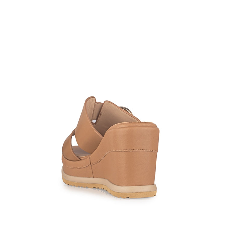 Sandal Wedges Wanita Gino Mariani Greta Camel