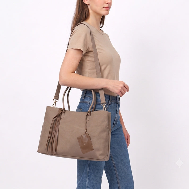 Tas Wanita Gino Mariani Tote Bag Daira Khaki