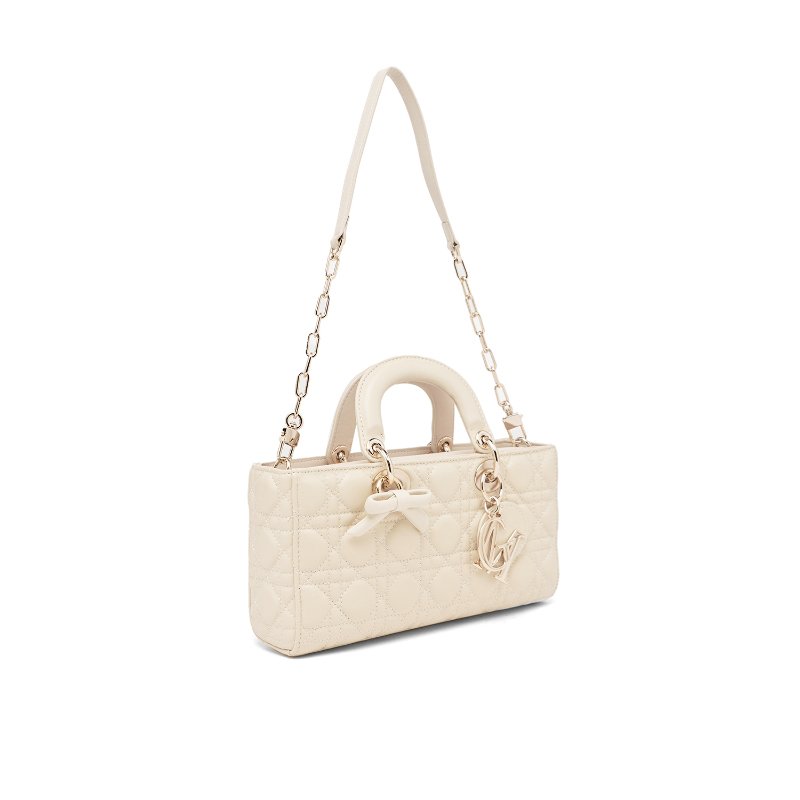 Tas Wanita Quilted Top handle Gino Mariani Axelia Offwhite