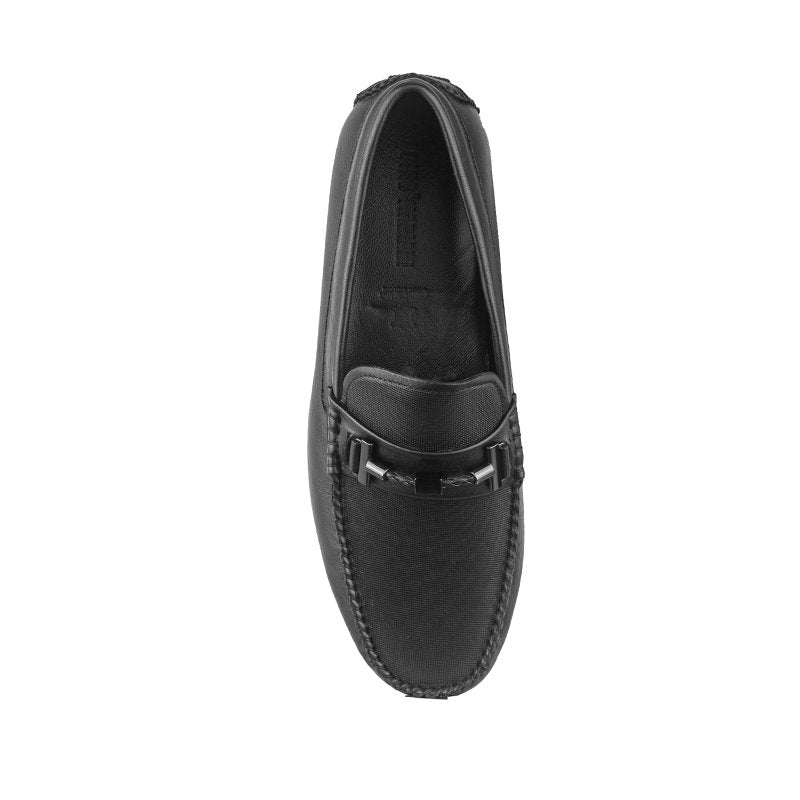 Sepatu Casual Pria Loafer Moccasin Gino Mariani Bartoli 15 Black