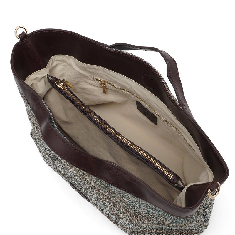 Tas Wanita Tote Bag Gino Mariani Erina Blue Brown