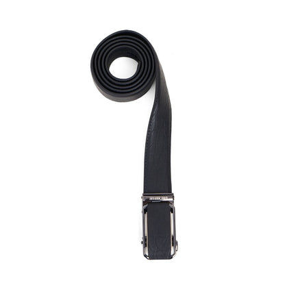 Gino Mariani Dakota Buckle Belt Kulit Pria Black