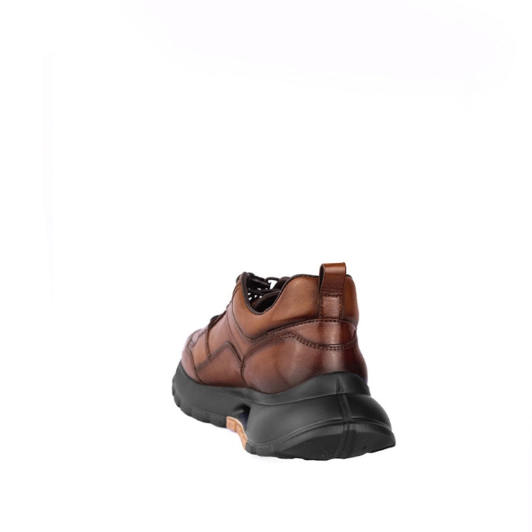 Sepatu Casual Pria Sneakers Gino Mariani Galenos Dark Brown