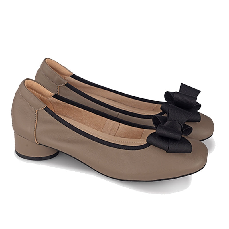 Sepatu Pantofel Formal Wanita Gino Mariani Elara 1 Khaki