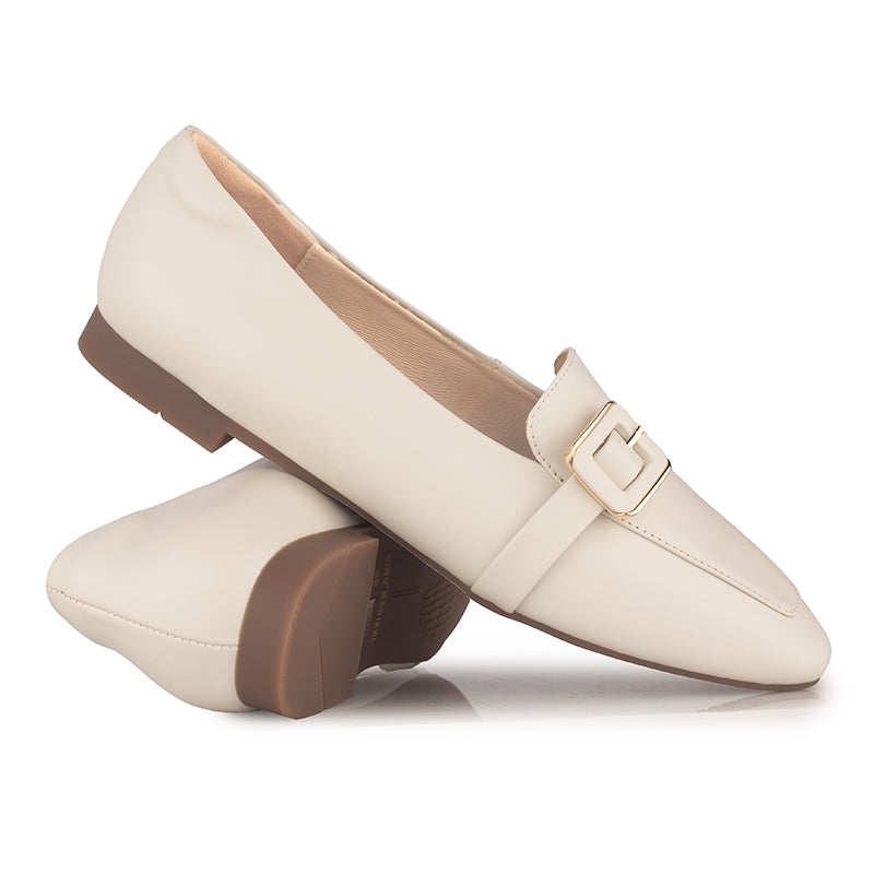 Sepatu Flats Wanita Gino Mariani Kezia Off White