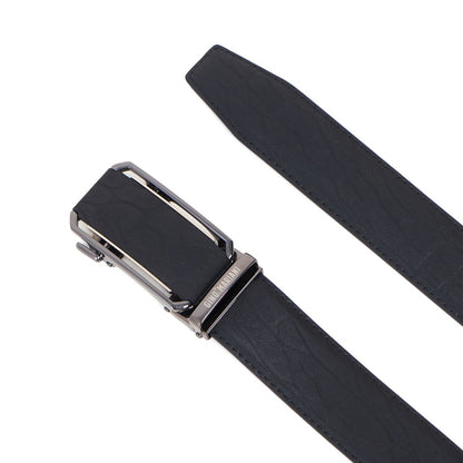 Gino Mariani Dakota Buckle Belt Kulit Pria Black