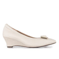 Sepatu Wedges Wanita Gino Mariani Inola Off White