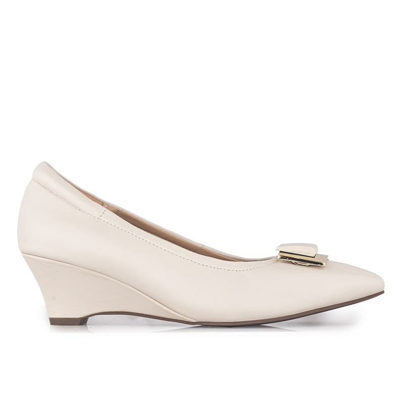 Sepatu Wedges Wanita Gino Mariani Inola Off White