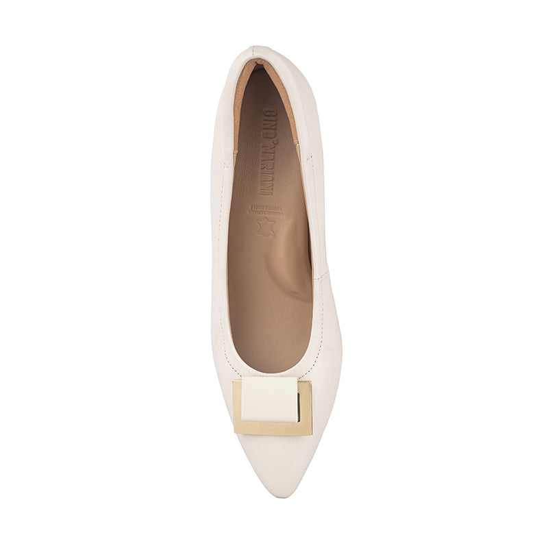 Sepatu Wedges Wanita Gino Mariani Inola Off White