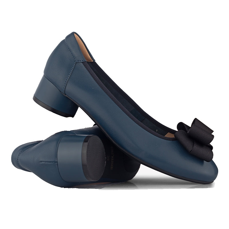 Sepatu Pantofel Formal Wanita Gino Mariani Elara 1 Navy