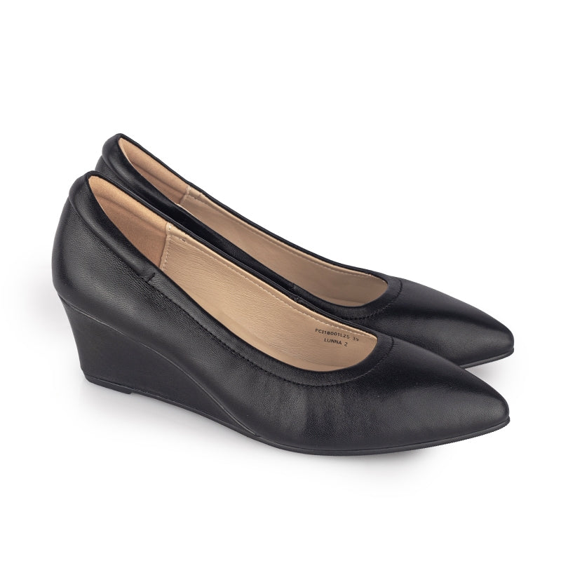 Sepatu Wedges Wanita Gino Mariani Lunna 2 Black