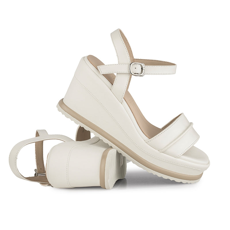 Sepatu Wedges Wanita Gino Mariani Gabby White