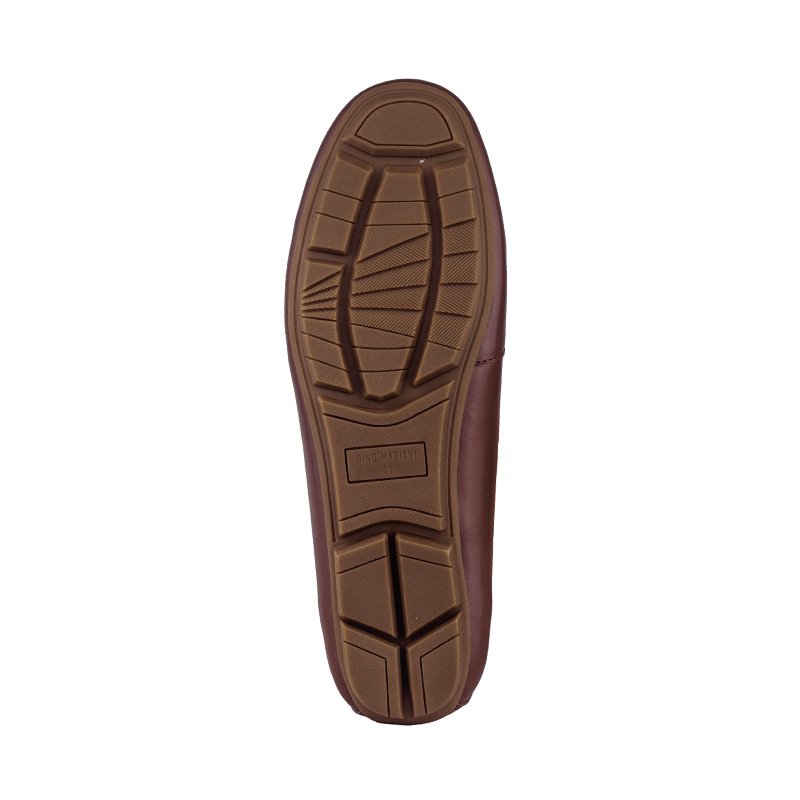 Sepatu Casual Wanita Loafer Moccasin Gino Mariani Gistara Dark Brown
