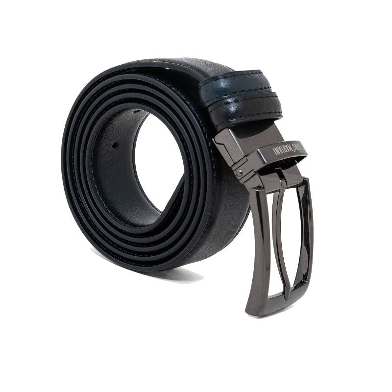 Gino Mariani Haydon Buckle Belt Kulit Pria Black