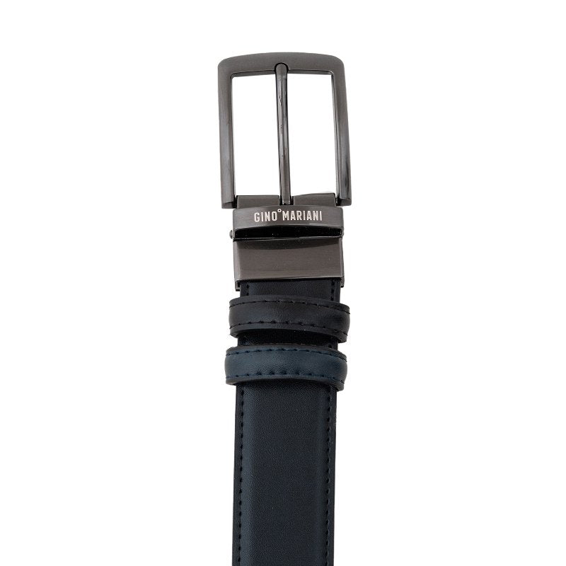 Gino Mariani Haydon Buckle Belt Kulit Pria Black