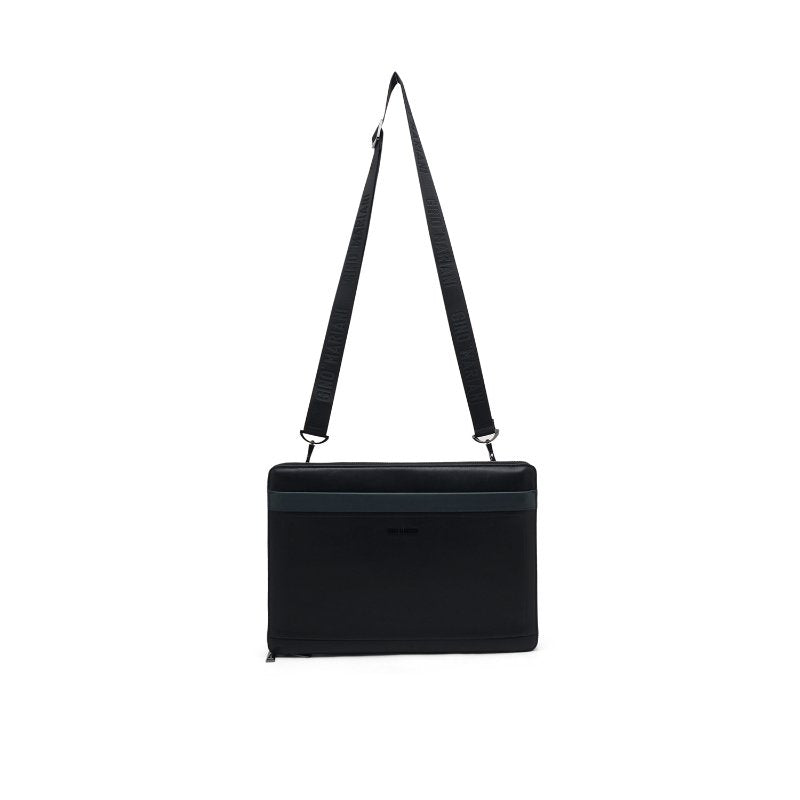 Tas Briefcase Leather Bag Gino Mariani Norris Black