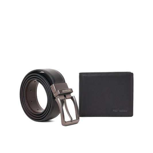 Gino Mariani Cosimo - Boxed 2 In 1 Wallet & Belt Gift Set Black/Coffee