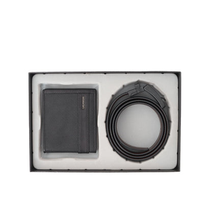Gino Mariani Colin - Boxed 2 In 1 Wallet & Belt Gift Set Black/Coffee