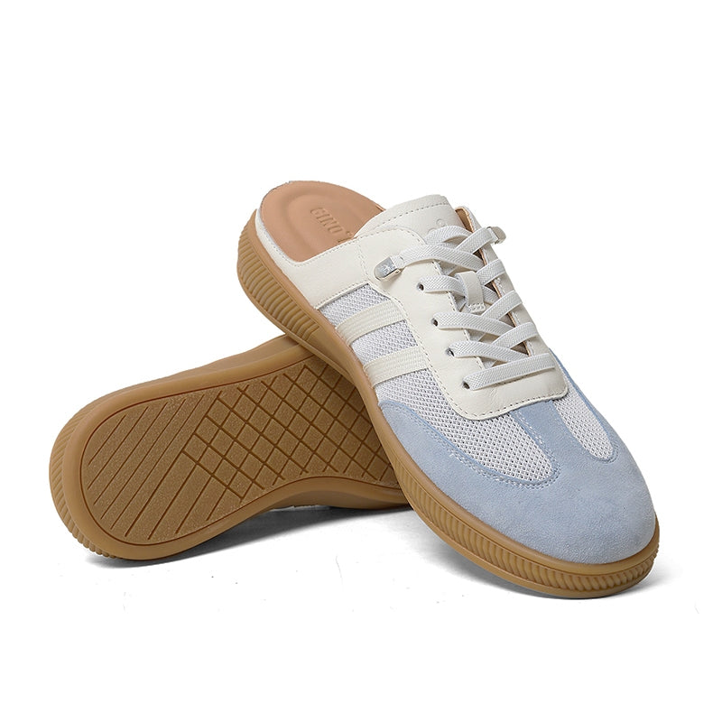 Sepatu Casual Slip on Sneakers Mules Wanita Gino Mariani Giulina Blue