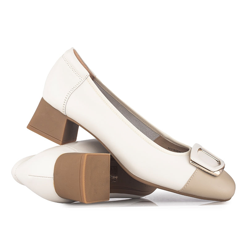 Sepatu Pantofel Formal Wanita Gino Mariani Jadine Khaki