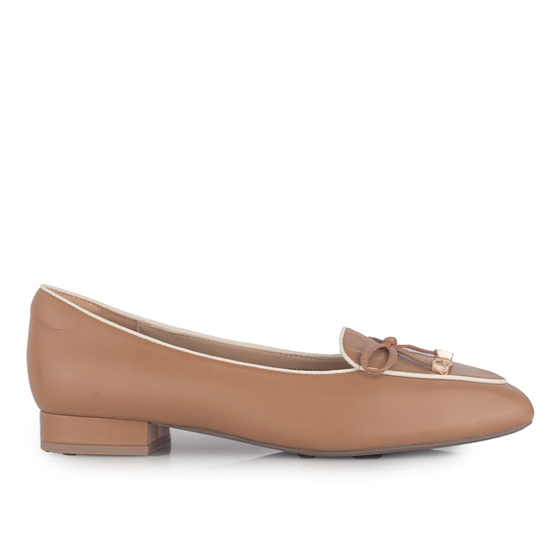 Sepatu Flats Wanita Gino Mariani Kinza Light Brown
