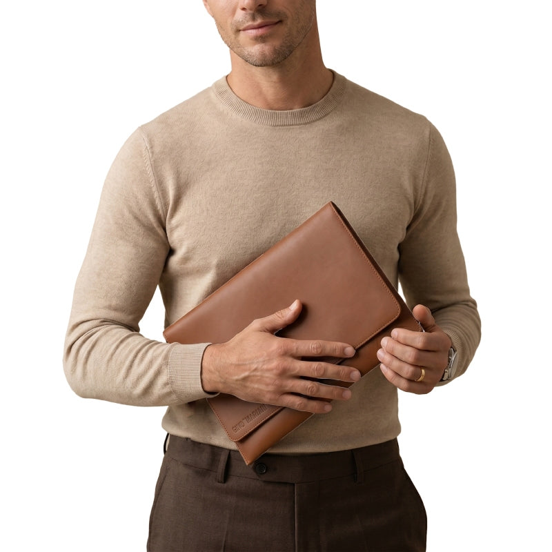 Tablet Sleeve Kulit Gino Mariani Brown