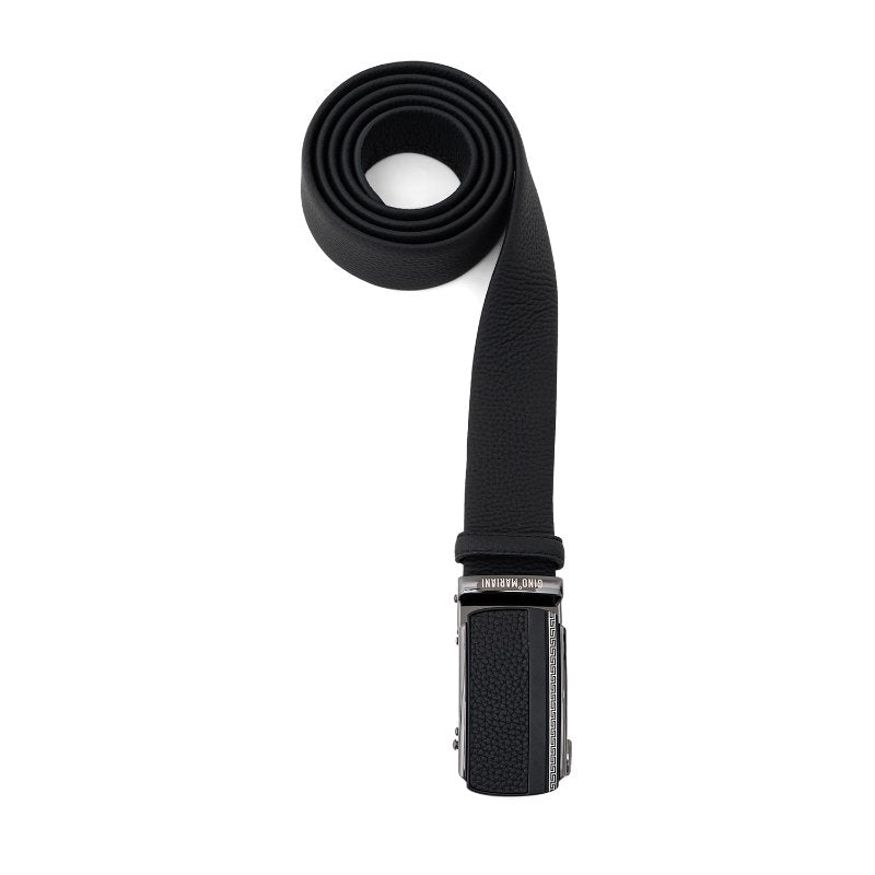Gino Mariani Harper Buckle Belt Kulit Pria Black