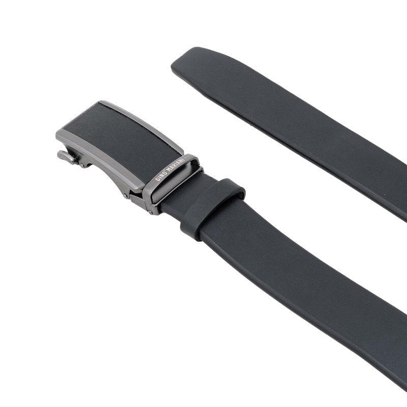 Gino Mariani Harlow Buckle Belt Kulit Pria Black