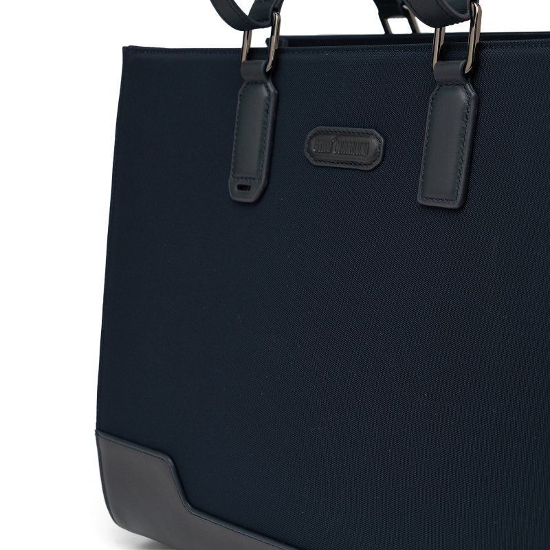 Tas Pria Gino Mariani Business Tote Bag Cayden Navy