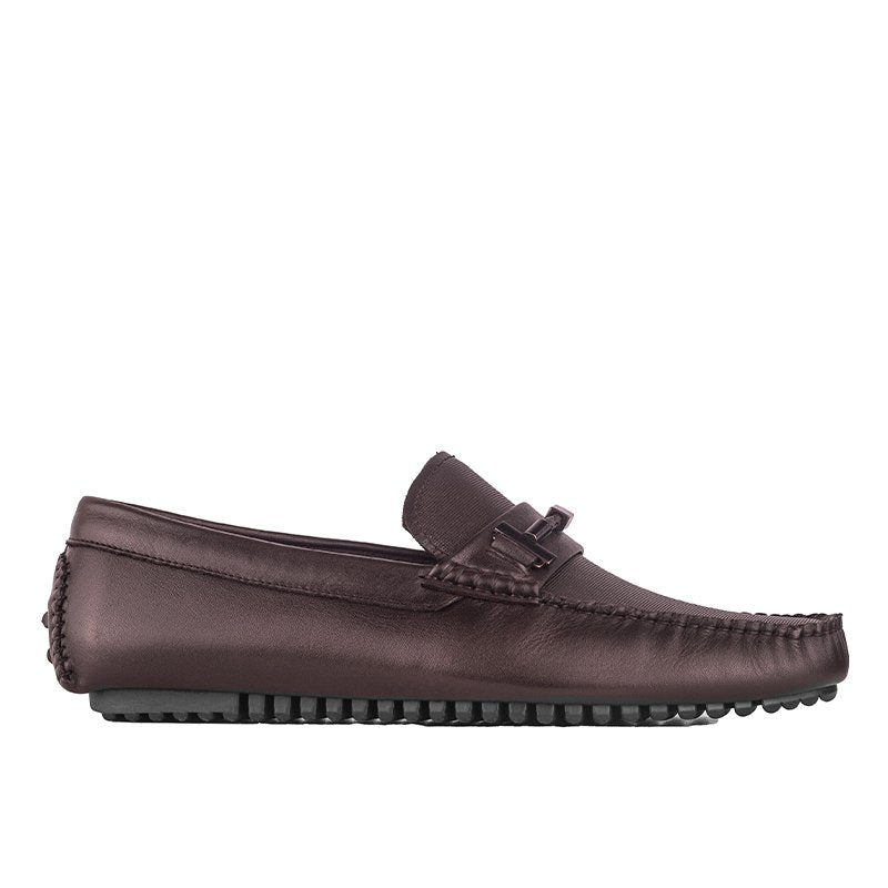 Sepatu Casual Pria Loafer Moccasin Gino Mariani Bartoli 15 Dark Brown