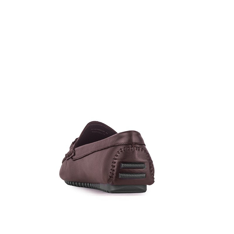 Sepatu Casual Pria Loafer Moccasin Gino Mariani Bartoli 15 Dark Brown