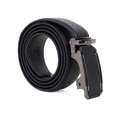 Gino Mariani Dakota Buckle Belt Kulit Pria Black