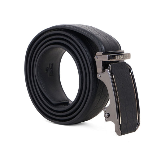Gino Mariani Dakota Buckle Belt Kulit Pria Black